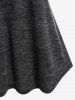 Haut Boutonné Teinté Panneau en Dentelle sans Manches de Grande Taille - Noir 2X | US 18-20
