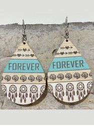 Valentine's Day Rose Letter Dreamcatcher Drop Earrings -  