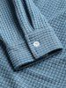Textured Long Sleeves Hooded Shirt -  