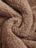Fuzzy Fleece Reversible Hooded Night Robe -  