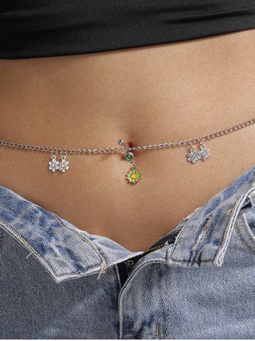 Vintage Blossom Daisy Waist Chain - SILVER