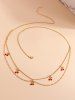 Sweet Cherry Pendant Double Waist Chain -  