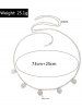 Retro Heart Rhinestone Decor Waist Chain -  