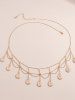 Punk Multilayer Roman Coin Pendant Waist Chain -  