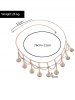 Punk Multilayer Roman Coin Pendant Waist Chain -  