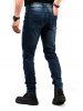 Destroyed Straight Leg Jeans -  