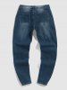 Destroyed Straight Leg Jeans -  