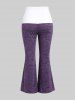 Pantalon Chiné en Blocs de Couleurs à Jambe Large de Grande Taille - Concorde L | US 12