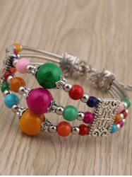 Vintage Bead Turquoise Layered Bracelet -  
