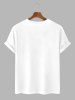 LOS ANGELES USA CALIFORNIA Crew Neck Short Sleeves Letter Tee -  
