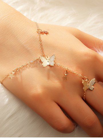Bracelet Elégant Papillon Charmant - GOLDEN