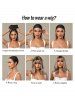 Brown Gradient Color Shoulder Length See Through Bangs Synthetic Wig -  