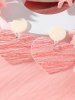 Boucles D'Oreilles Pendantes Motif Cœur pour la Saint-Valentin - Multi 