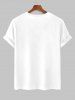 Letter West Coast California Graphic Printed Short Sleeve T-shirt -  