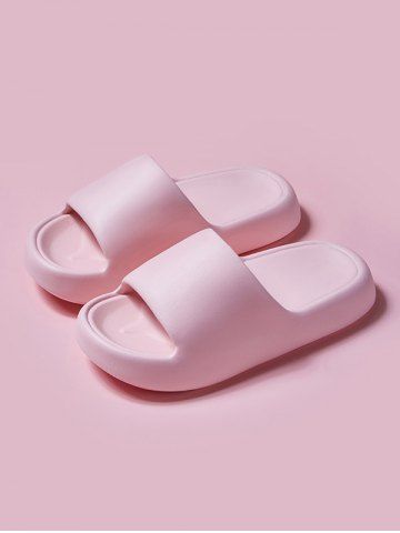 Couple Solid Cloud Slippers - LIGHT PINK - EU (38-39)