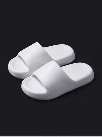 Couple Solid Cloud Slippers - WHITE - EU (38-39)