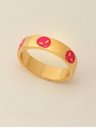 Bague Motif d'Extraterrestre en Alliage Vintage - Rose clair 