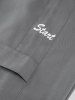 Pantalon Décontracté Droit avec Cordon de Serrage à Imprimé Lettre - Gris S