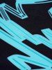 Allover Print Padded Halter Tankini Swimsuit -  