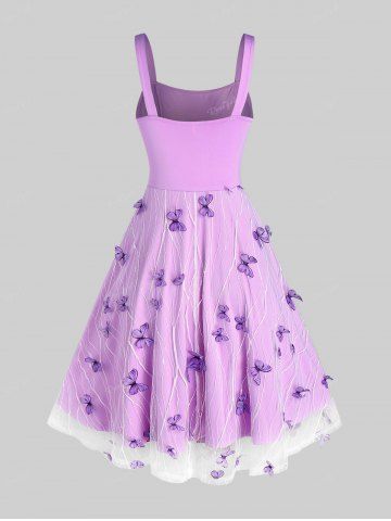 Plus Size Lace Butterfly Crossover Ruched Backless Dress