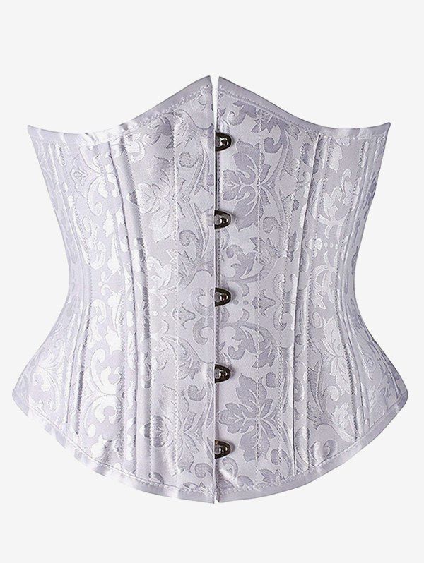 Outfits Gothic Lace-up Boning Underbust Brocade Corset  