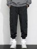 Solid Color Multi-pockets Design Cargo Pants -  