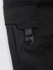 Solid Color Multi-pockets Design Cargo Pants -  