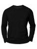 Skull American Flag Letter Print Graphic Long Sleeve T-shirt -  