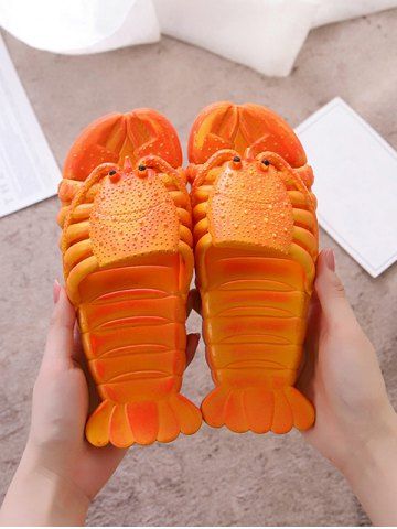 Couple Lobster Shaped Slippers - ORANGE - 40/41(240MM)