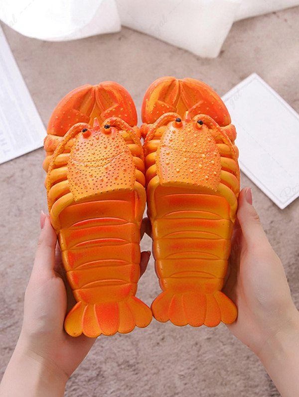 Store Couple Lobster Shaped Slippers  
