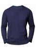 American Flag Letter Print Round Neck Long Sleeve Graphic T Shirt -  