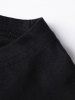 Graphic Letter Star Print Round Neck Long Sleeve T Shirt -  