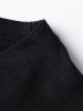 Letter Bike Lip Print Round Neck Long Sleeve T Shirt -  
