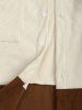 Two Tone Colorblock Long Sleeves Corduroy Shirt -  