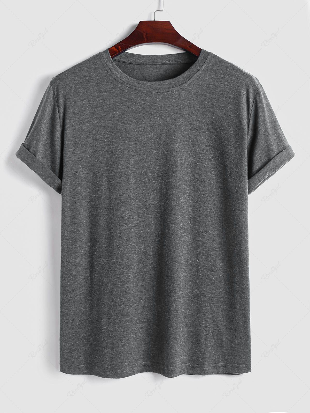 Hot Solid Color Basic Short Sleeves T-shirt  
