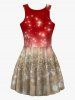 Robe Débardeur à Imprimé Pois Brillant sans Manches - Multi XL