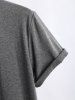 Solid Color Basic Short Sleeves T-shirt -  