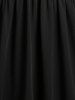 Plus Size & Curve Plaid Plunging Neck Colorblock Tunic Top -  