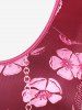 Plus Size Flower Heart Printed Short Sleeves Valentines Tee -  