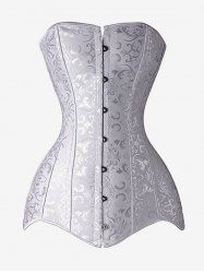 Gothic Lace-up Boning Hourglass Body Shaper Brocade Corset -  