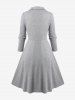 Plus Size Longline Top and Floral Midi Dress Set -  