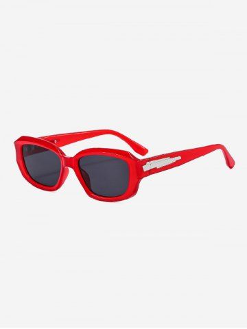 Thick Frame Sunglasses - CHERRY RED
