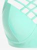 Plus Size Crisscross Push Up Padded Skort Tankini Swimsuit -  