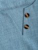 Notch Collar Short Sleeves Popover T-shirt -  