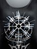 Gothic Astrology Print T-shirt -  