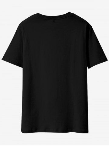 Gothic Skull Rose Figure Graphic Tee