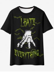 Gothic Spiders Hand Graphic Tee -  