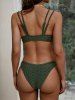 Two Tone O-ring Bikini Top -  