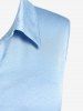 Plus Size Sleeveless Belt Textured Shirt -  