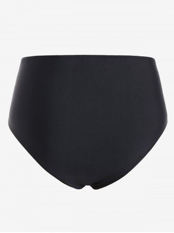 Plus Size American Flag Sunflower Crisscross Cinched Patriotic Tankini Swimsuit